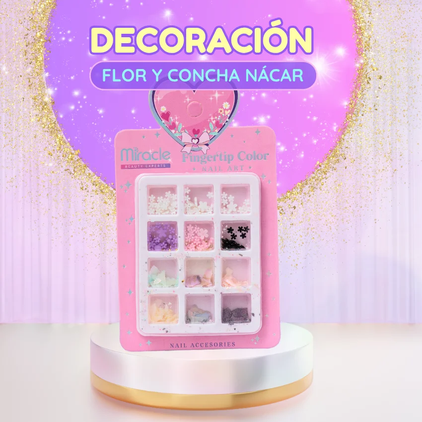 Decoración Flor y Concha Nácar