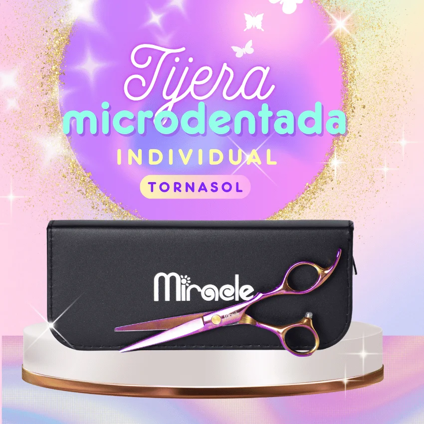 Tijera Microdentada Individual Tornasol